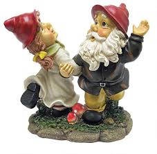 dancing couple italian gnome statues