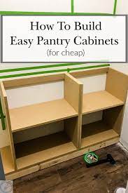 how to build diy pantry cabinets part