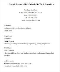 resume for no experience sample   thevictorianparlor co Best Resume Collection High School Student Resume With No Work Experience Examples Of Student  Resumes With No Work Experience
