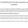 Healthcare Interview