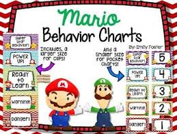 Video Game Behavior Charts Classroom Behavior Chart