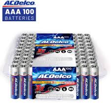 Acdelco Aaa Super Alkaline Batteries In Recloseable Package 100 Count