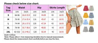Details About Women Summer High Waist Pleated Skirt Casual Girl Beach Short Mini Frill Skirts