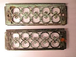 pair br bronze antique vine wall