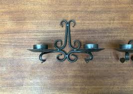 Wrought Iron Wall Candleholders