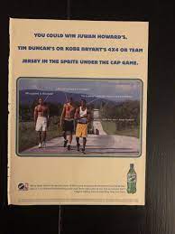Kobe Bryant Tim Duncan Juwan Howard Sprite Vintage 1997 Original Print Ad!  | eBay