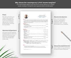 The resume header is split into two columns. 10 Free Latex Resume Templates Latex Cv Templates