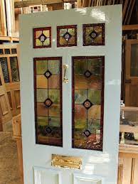 a victorian style stained glass front