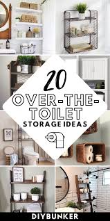 20 Over The Toilet Storage Ideas For
