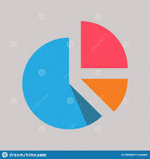 Vector Illustration Pie Chart Icon Stock Vector