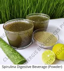 spirulina digestive dry powder juice