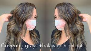 gray hair bage highlights