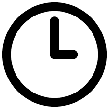Clock Vector Market Bold Rounded Icon