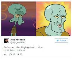 before and after contour know your meme