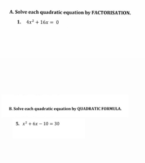 Solved A Solve Each Quadratic Equation