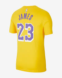 Check out our lakers shirt selection for the very best in unique or custom, handmade pieces from our clothing shops. Lebron James Los Angeles Lakers Nike Dri Fit Men S Nba T Shirt Nike Com