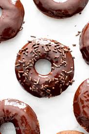soft baked chocolate vegan donuts