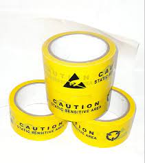 pvc yellow esd caution floor tape size