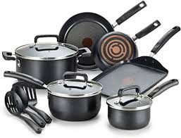 In the kitchen, stoves and ovens are essential for daily operation. Amazon Com T Fal Signature Nonstick Dishwasher Safe Cookware Set 12 Piece Black Pots And Pans Kitchen Dining