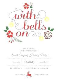 Work Christmas Party Invitation Template Chanceinc Co