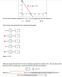 Cartesian Equation 3x 2y 6
