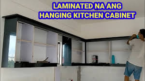 Turn conventional kitchen design on its head by hanging base units on the wall and turning wall cabinets into an independent design feature. Day3 Laminated Na Ang Hanging Kitchen Cabinet Kulotz Nacua Tv Youtube