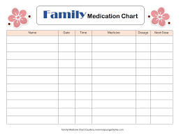 Oh My Gluestick Free Printable Medicine Chart Stuff