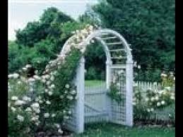 Arched Arbor With Double Gate