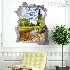 River Wall Decal Mural River Nature