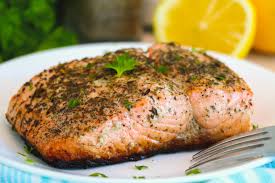 simple cast iron salmon dish n the