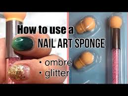 how to use a nail art sponge tool you
