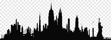 New York City Skyline Silhouette Wall