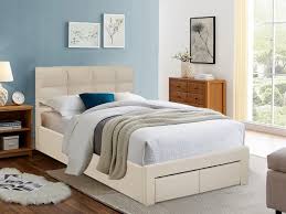 musala king bed frame with storage beige