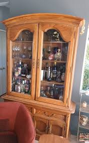 two piece vine china cabinet