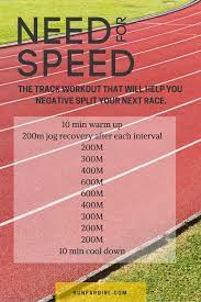 6 sd workouts for the track or