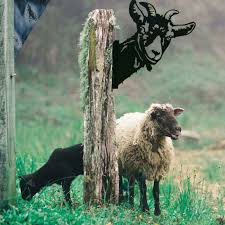 Farm Animals Horse Cow Sheep Metal Art