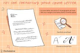 Tips For Formatting A Cover Letter For A Resume
