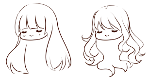 Straight hair, wavy hair, pigtails, and short hair. How To Draw And Color Anime Hair Art Rocket