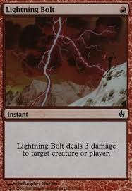 Lightning Bolt Premium Deck Series Fire Lightning Card Kingdom