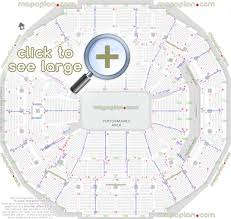 Fedexforum Seat Row Numbers Detailed Seating Chart