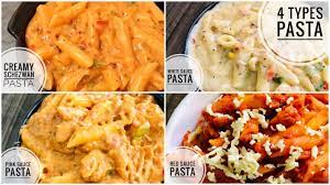 Ever wondered how to make the perfect plate of pasta? 4 Types Of Pasta Recipes Pink Sauce Pasta Recipe Different Types Of Pasta Recipes Pasta Recipe Youtube
