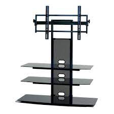 Transdeco Black Glass Tv Stand For 32