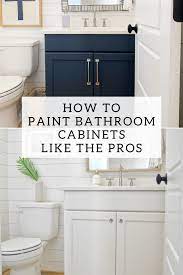 painting bathroom cabinets a beginner