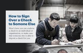 Check endorsements can vary depending on the objective for which the check is being issued. How To Sign Over A Check To Someone Else Northone