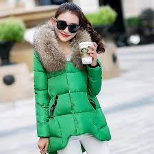 Winter Jacket Women Short Coats Big Fur