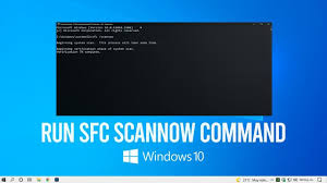 run sfc scannow command in windows 10