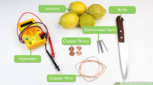 how to create a battery from a lemon