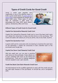 Compare credit cards side by side with ease. Types Of Credit Cards For Good Credit Pdf
