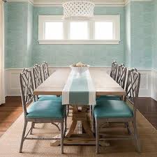 gray and turquoise dining room design