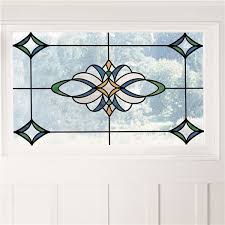 Inhome Blue Meridan Stained Glass Decal
